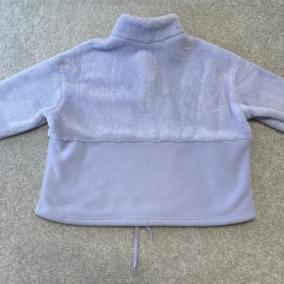 All in Motion Womens Fleece Pullover Sweatshirt Lavender 3/4 snap No size tag - Picture 7 of 8